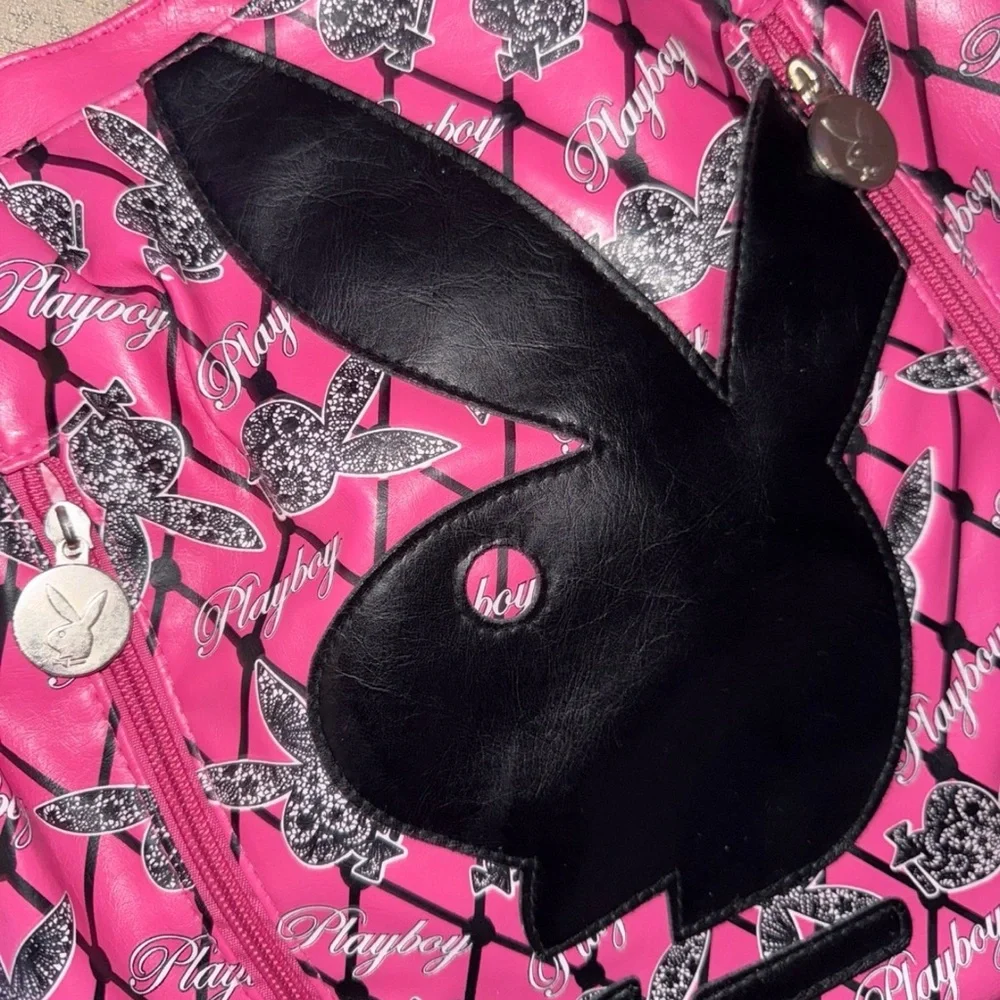 Playboy Pink and Black Tote Bag - Picture 2 of 5